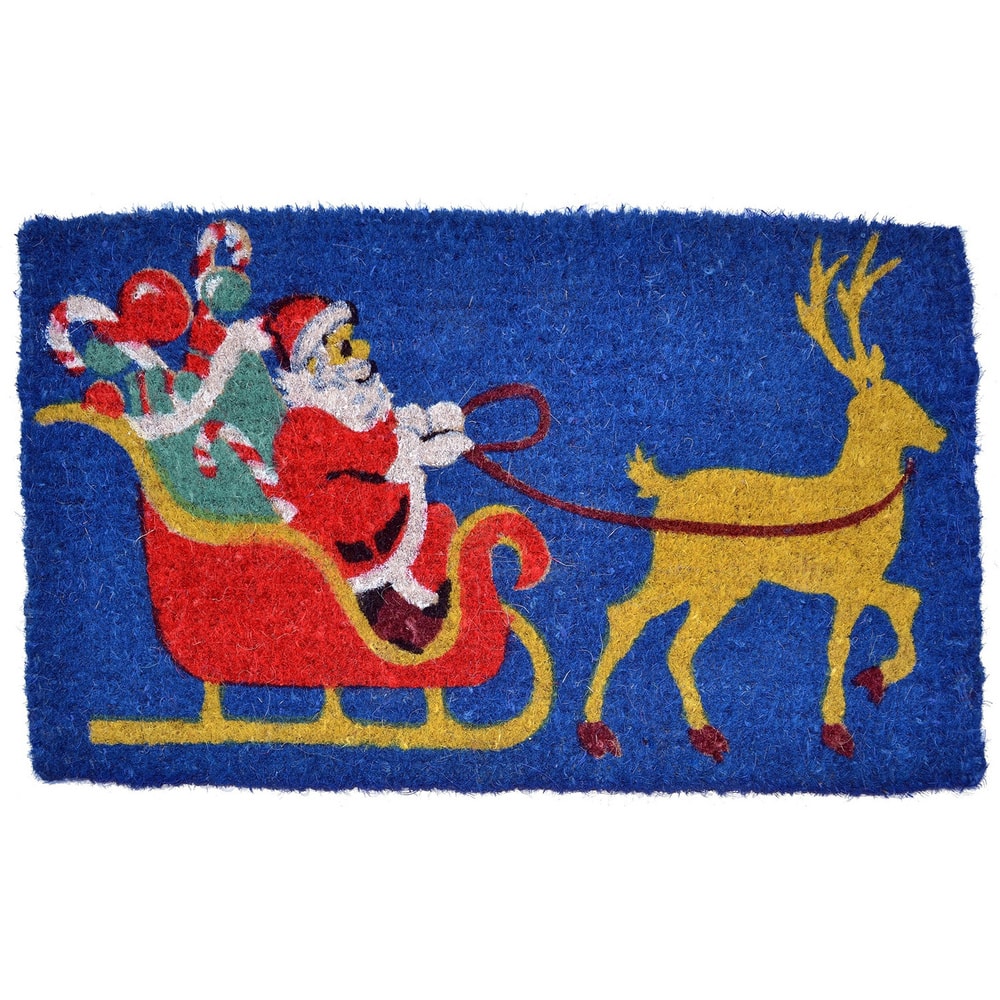 Santa Claus Coir Doormat - Door Mat
