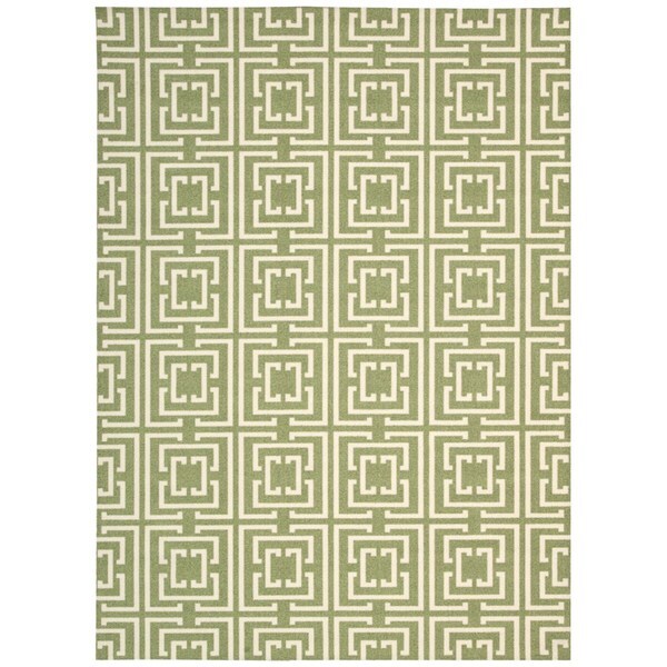 Rug Squared Milford Green Rug (5' x 7') - 5' x 7'