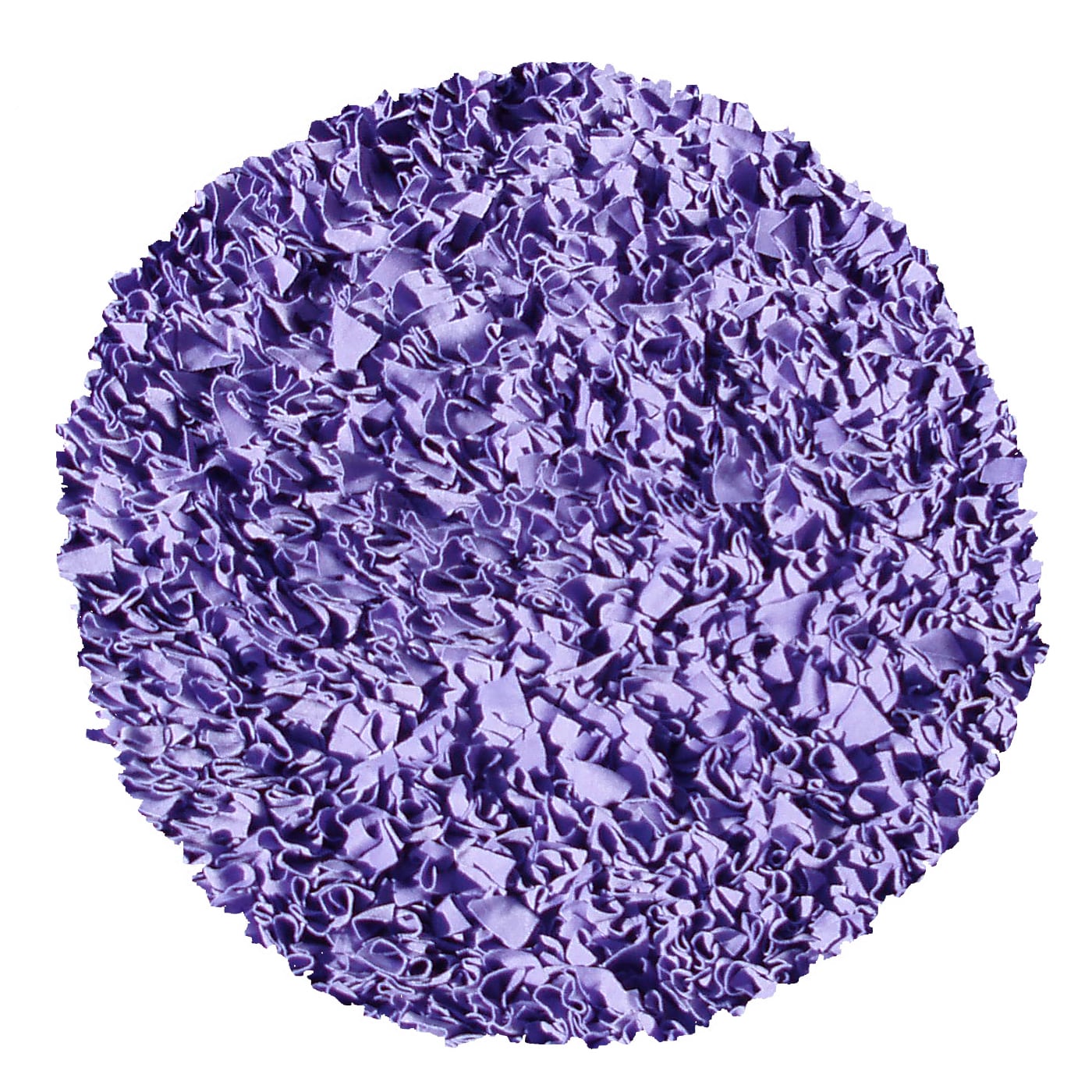 Shop Shaggy Raggy Purple Area Rug 4' Round On Sale Free Shipping