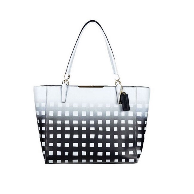 coach gingham tote