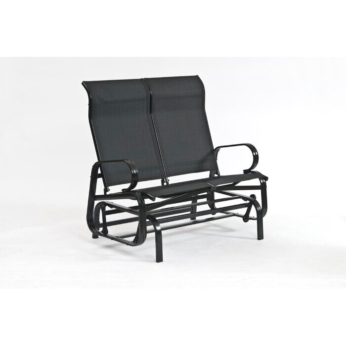 Havana Black Twin Seat Outdoor Glider