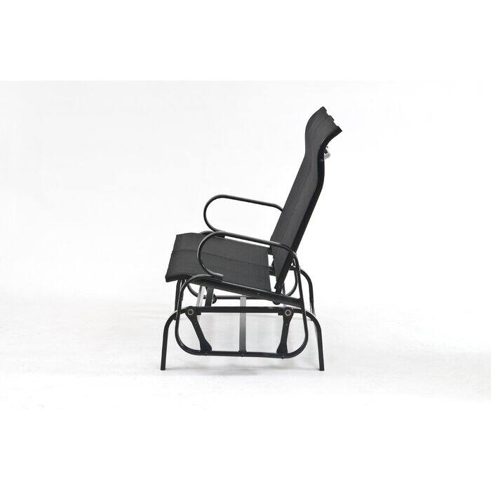Havana Black Twin Seat Outdoor Glider