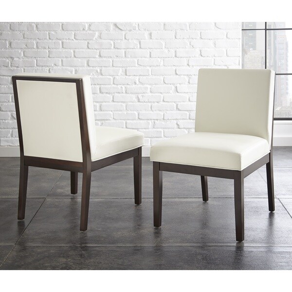Shop Greyson Living Zuri Bonded Leather Chair (Set of 2) 22 inches