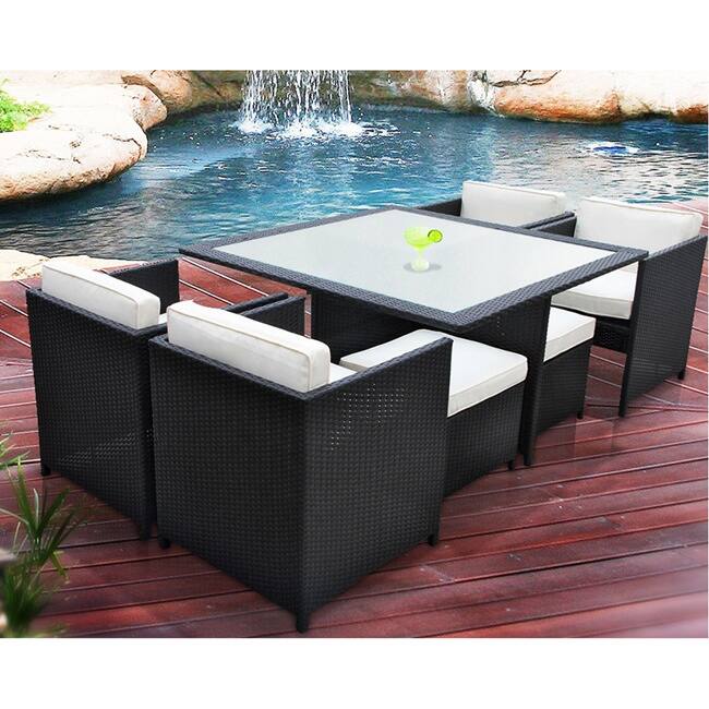 Transposed 9-piece Outdoor Patio Dining Set