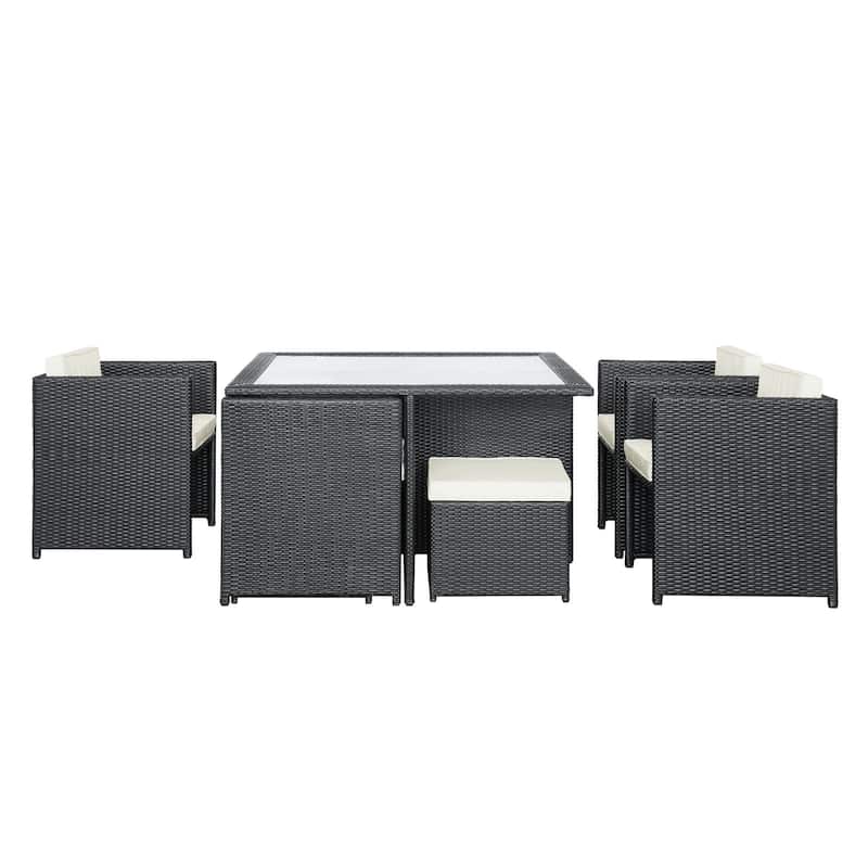 Transposed 9-piece Outdoor Patio Dining Set