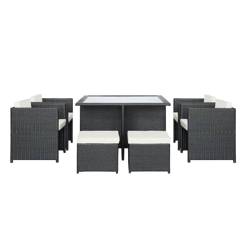 Transposed 9-piece Outdoor Patio Dining Set