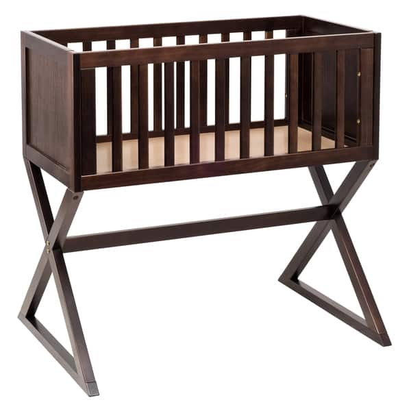 slide 2 of 6, Babyletto Bowery Bassinet In Espresso Finish