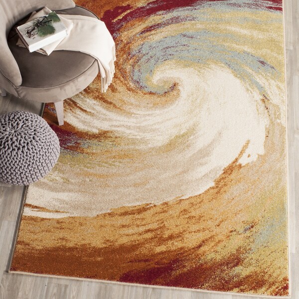 Safavieh Evoke Modern Abstract Cream/ Orange Rug (4 x 6)   16794497
