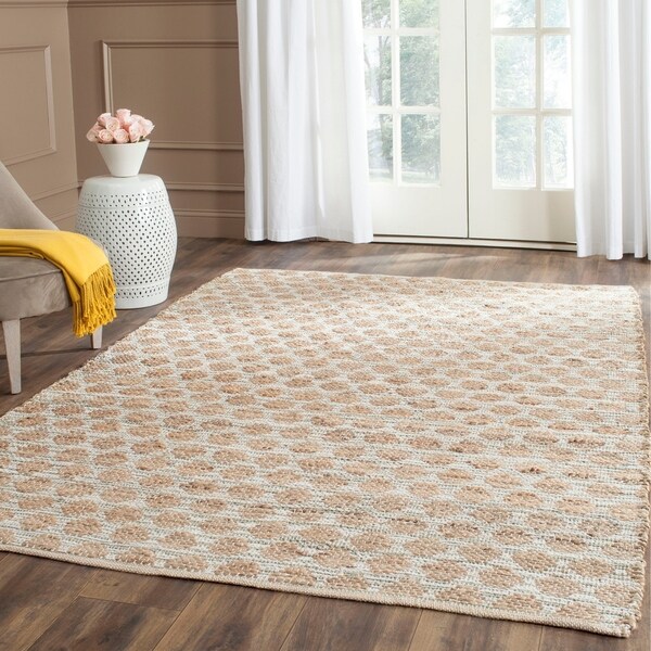 Safavieh Cape Cod Handmade Grey / Natural Jute Natural Fiber Rug - 8' x 10'