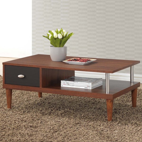 Baxton Studio Eastman Sonoma Oak Finishing Modern Coffee Table