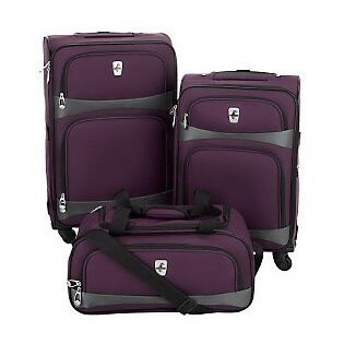 atlantic spinner luggage set 3 pc