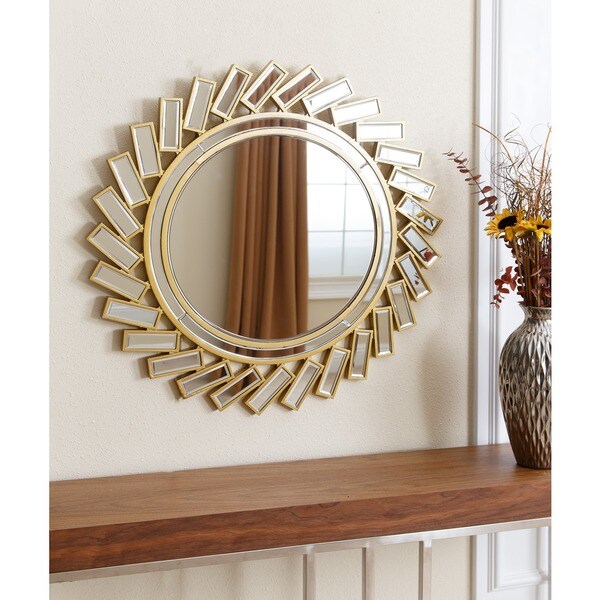 Shop Abbyson Galardo Round Wall Mirror Free Shipping Today
