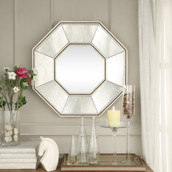 INSPIRE Q Dawnview Faceted Beveled Beaded Trim Octagon Accent Wall