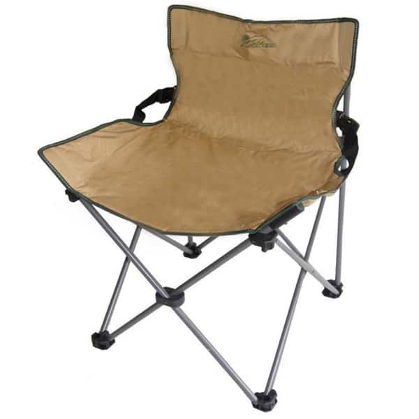 Shop Portable Low Backrest Armless Beige Folding Chair Free Shipping Today Overstock 9610499