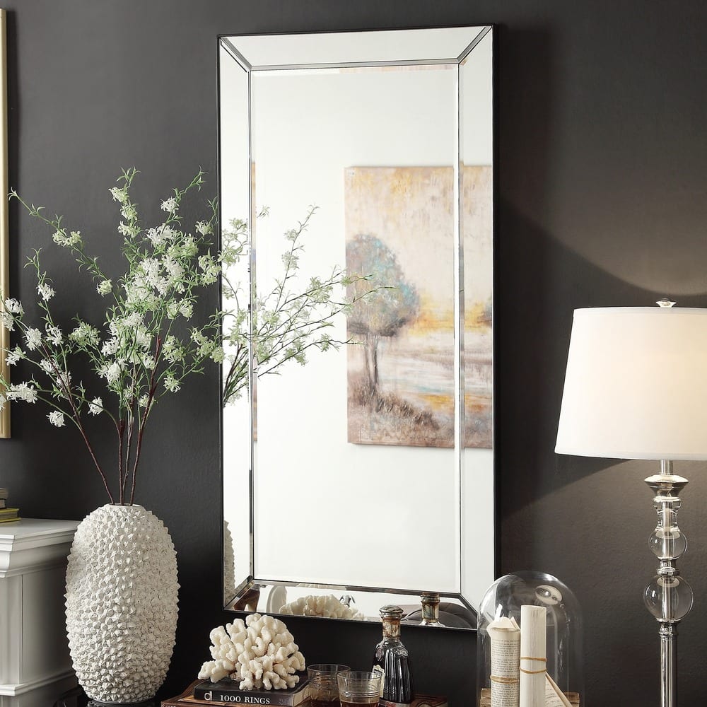 Conrad Mirrored Frame Rectangular Accent Wall Mirror by iNSPIRE Q Bold