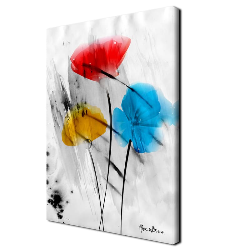 Ready2HangArt 'Painted Petals III-B' Canvas Wall Art