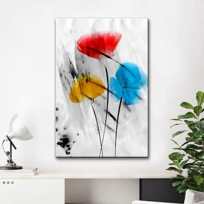 Ready2HangArt 'Painted Petals III-B' Canvas Wall Art