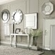 preview thumbnail 7 of 6, Brinkley Dark Brown Trim Mirrored Frame Square Accent Wall Mirror by iNSPIRE Q Bold