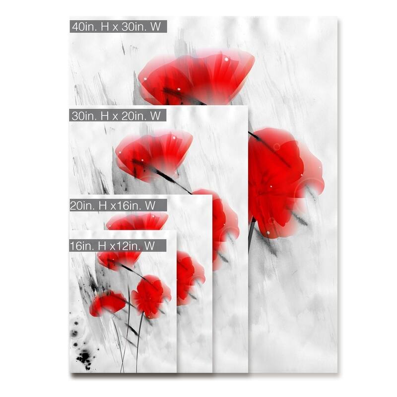 Ready2HangArt 'Painted Petals III' Floral Canvas Wall Art