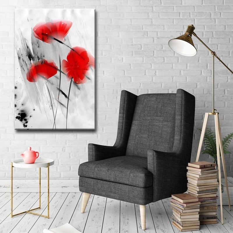 Ready2HangArt 'Painted Petals III' Floral Canvas Wall Art