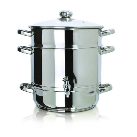 Euro Cuisine Stainless Steel Stove Top Steam Juicer
