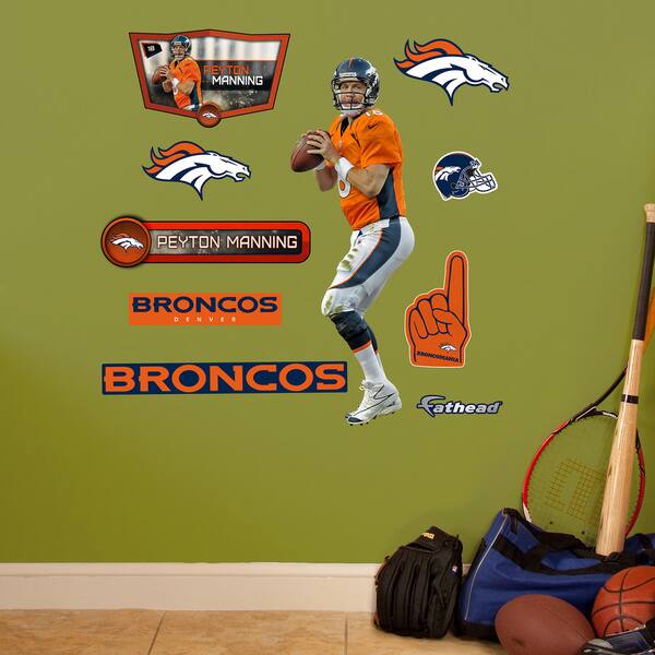 Denver Broncos Fathead 5-Piece Mini Decal Set