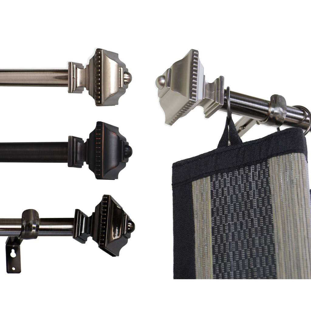 Versailles Lexington Quad Finial Curtain Rod