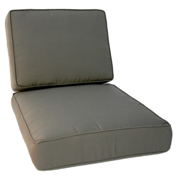 Trijaya Living Sunbrella Universal Canvas Charcoal Club Chair Cushion