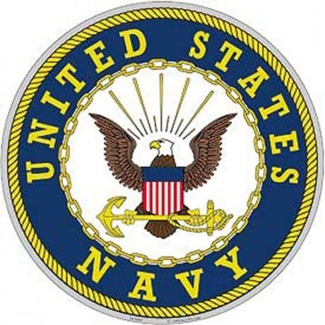 Shop US Navy Logo Aluminum Sign - On Sale - Free Shipping On Orders ...