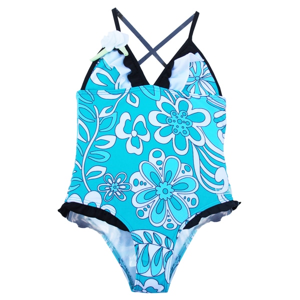 Azul Swimwear Girls 'Surfing Frills' One-piece Swimsuit - Free Shipping ...