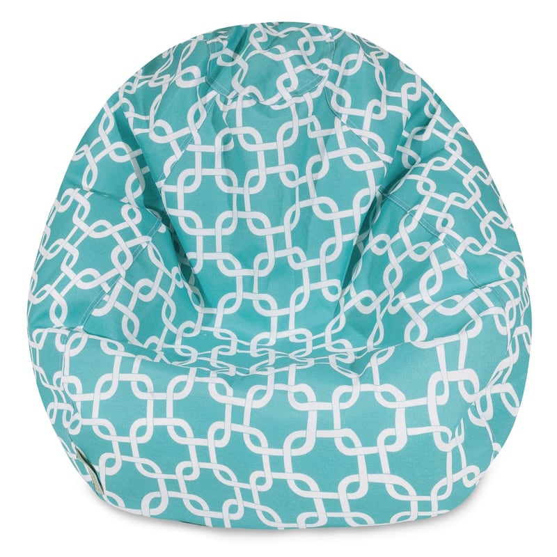 Majestic Home Goods Teal Links Small Classic Bean Bag Chair - Teal - Small