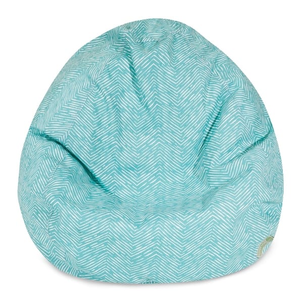 slide 1 of 15, Majestic Home Goods Southwest Classic Bean Bag Chair Small/Large Small - Teal
