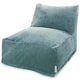 preview thumbnail 15 of 22, Majestic Home Goods Indoor Villa Velvet Bean Bag Chair Lounger 36 in L x 27 in W x 24 in H Azure