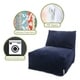 preview thumbnail 22 of 22, Majestic Home Goods Indoor Villa Velvet Bean Bag Chair Lounger 36 in L x 27 in W x 24 in H