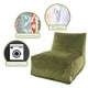 preview thumbnail 2 of 22, Majestic Home Goods Indoor Villa Velvet Bean Bag Chair Lounger 36 in L x 27 in W x 24 in H
