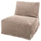 preview thumbnail 17 of 22, Majestic Home Goods Indoor Villa Velvet Bean Bag Chair Lounger 36 in L x 27 in W x 24 in H Pearl
