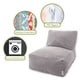 preview thumbnail 12 of 22, Majestic Home Goods Indoor Villa Velvet Bean Bag Chair Lounger 36 in L x 27 in W x 24 in H