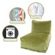 preview thumbnail 20 of 22, Majestic Home Goods Indoor Villa Velvet Bean Bag Chair Lounger 36 in L x 27 in W x 24 in H