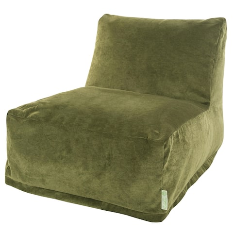 Majestic Home Goods Indoor Villa Velvet Bean Bag Chair Lounger 36 in L x 27 in W x 24 in H