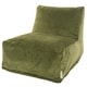 preview thumbnail 1 of 22, Majestic Home Goods Indoor Villa Velvet Bean Bag Chair Lounger 36 in L x 27 in W x 24 in H Fern