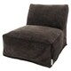 preview thumbnail 13 of 22, Majestic Home Goods Indoor Villa Velvet Bean Bag Chair Lounger 36 in L x 27 in W x 24 in H Storm