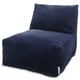 preview thumbnail 21 of 22, Majestic Home Goods Indoor Villa Velvet Bean Bag Chair Lounger 36 in L x 27 in W x 24 in H Navy
