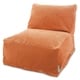 preview thumbnail 9 of 22, Majestic Home Goods Indoor Villa Velvet Bean Bag Chair Lounger 36 in L x 27 in W x 24 in H Orange