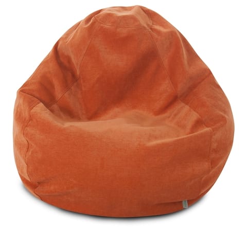 Majestic Home Goods Villa Velvet Collection Bean Bag Chair Small/Large