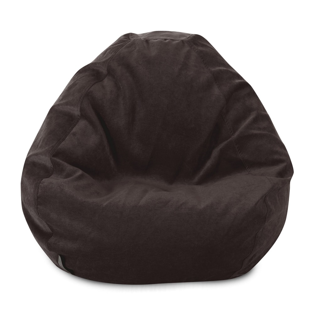 Majestic Home Goods Villa Velvet Collection Bean Bag Chair Small/Large