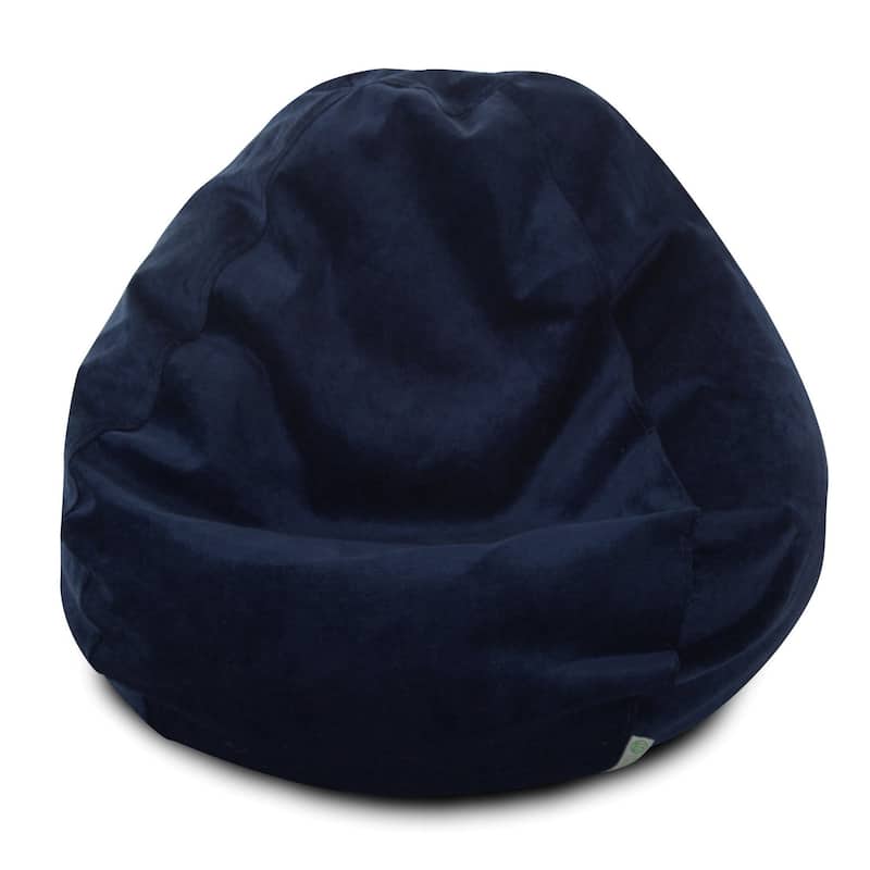 Majestic Home Goods Villa Velvet Collection Bean Bag Chair Small/Large