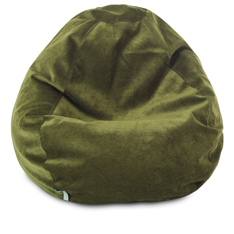 Majestic Home Goods Villa Velvet Collection Bean Bag Chair Small/Large