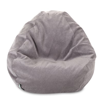 Majestic Home Goods Villa Velvet Collection Bean Bag Chair Small/Large