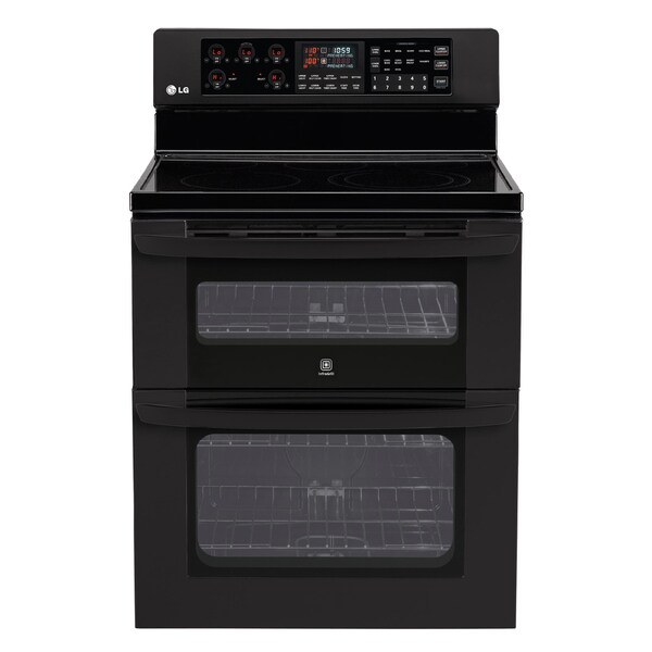 lg black electric range