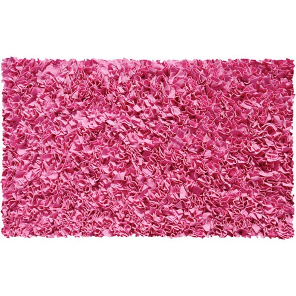 Shop Shaggy Raggy Bubblegum Pink Jersey Cotton Shag Rug 2'8 x 4'8